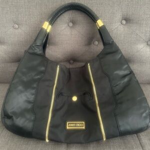 💯 Authentic Jimmy Choo Expandable Hobo Bag.